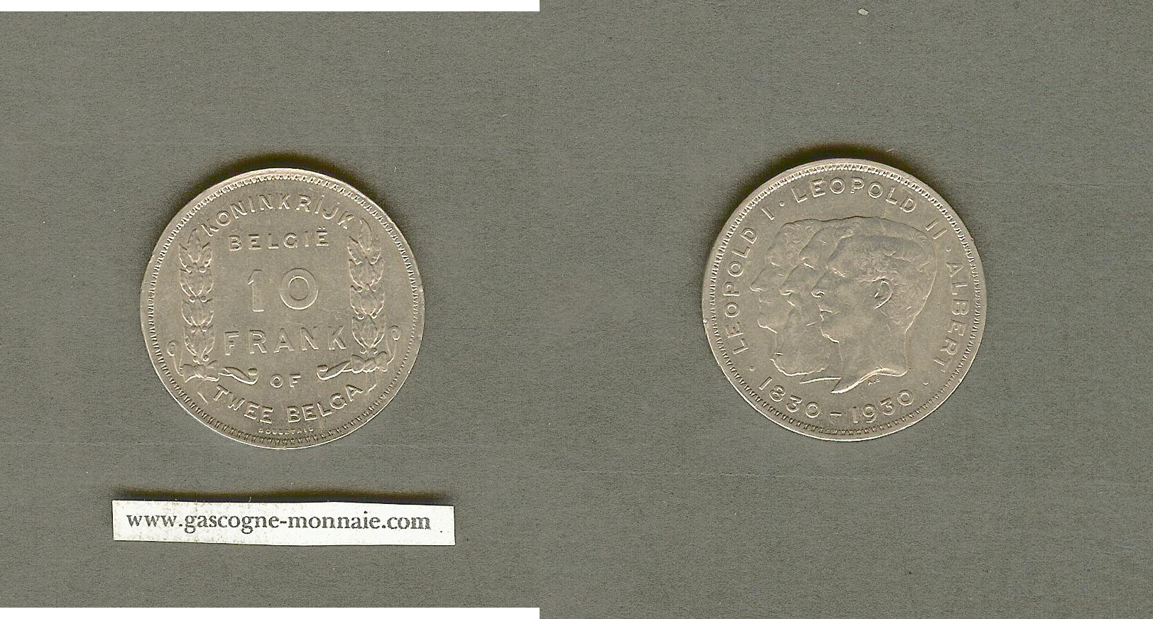 Belgium 10 francs 1930 Unc